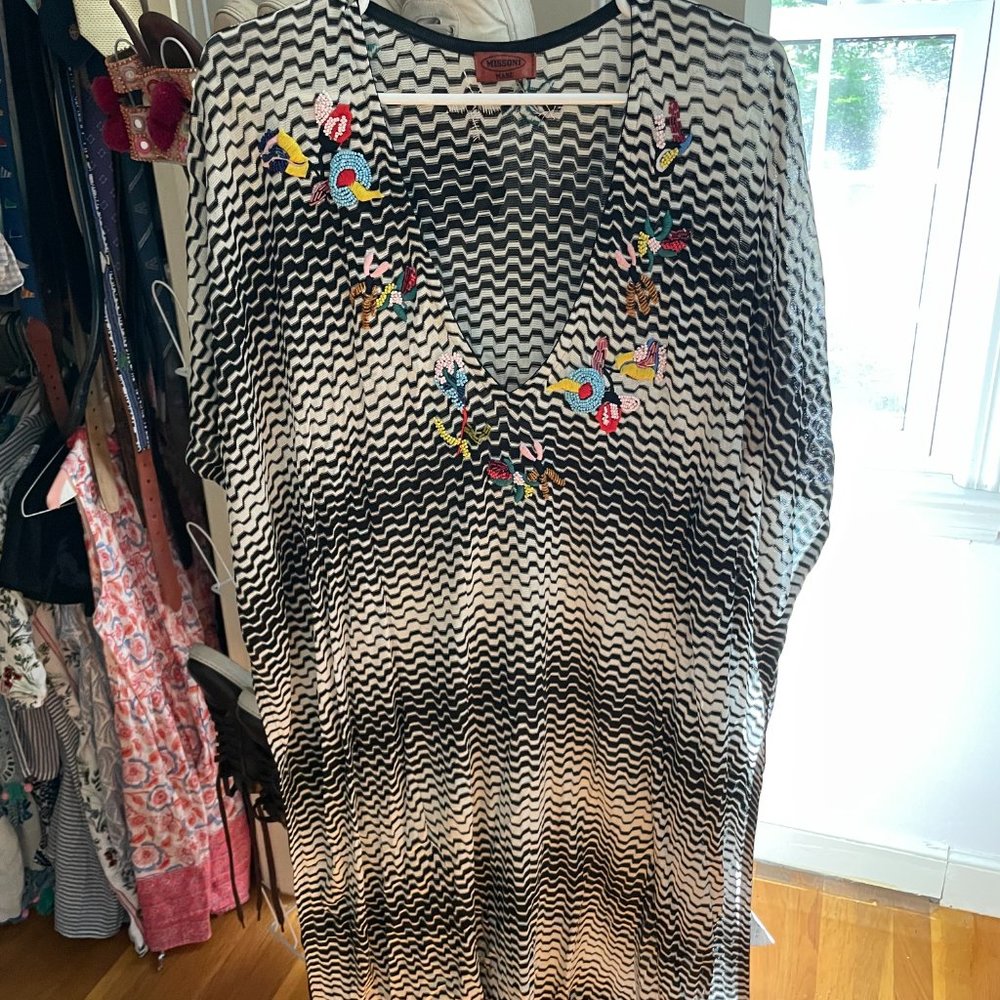 Missoni Short Chevron Kaftan Cover Up Size Small